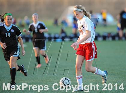 Thumbnail 2 in Parkway South vs. Blue Valley Northwest (St. Louis Soccer Classic) photogallery.