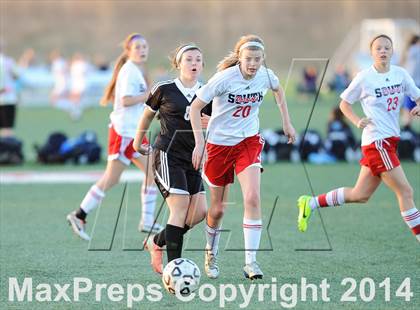Thumbnail 1 in Parkway South vs. Blue Valley Northwest (St. Louis Soccer Classic) photogallery.