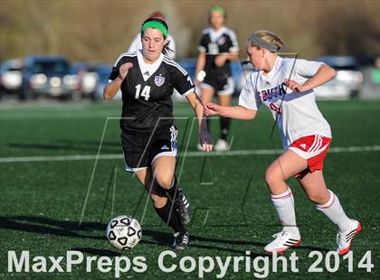 Thumbnail 1 in Parkway South vs. Blue Valley Northwest (St. Louis Soccer Classic) photogallery.