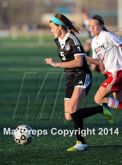 Thumbnail 3 in Parkway South vs. Blue Valley Northwest (St. Louis Soccer Classic) photogallery.