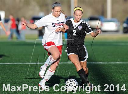 Thumbnail 3 in Parkway South vs. Blue Valley Northwest (St. Louis Soccer Classic) photogallery.