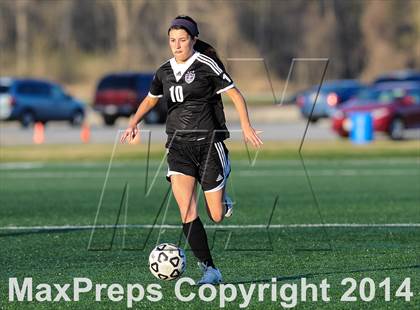 Thumbnail 1 in Parkway South vs. Blue Valley Northwest (St. Louis Soccer Classic) photogallery.