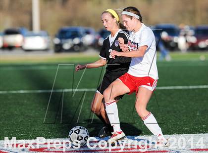 Thumbnail 3 in Parkway South vs. Blue Valley Northwest (St. Louis Soccer Classic) photogallery.