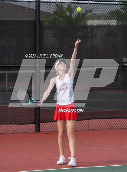 Thumbnail 3 in North Central vs Fishers (IHSAA Fishers Regional Team Singles) photogallery.