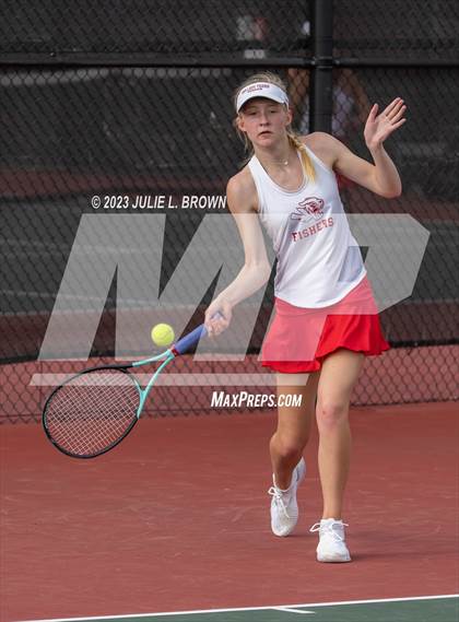 Thumbnail 1 in North Central vs Fishers (IHSAA Fishers Regional Team Singles) photogallery.