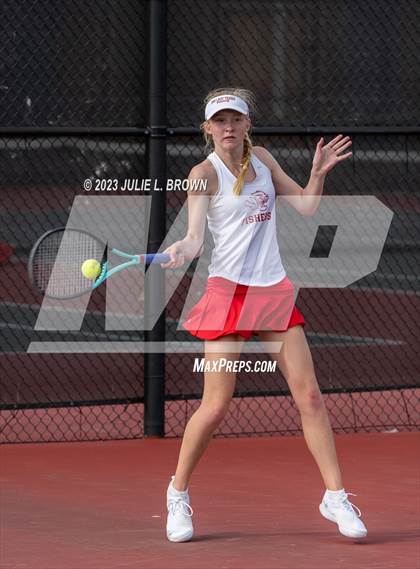 Thumbnail 2 in North Central vs Fishers (IHSAA Fishers Regional Team Singles) photogallery.