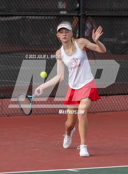 Thumbnail 3 in North Central vs Fishers (IHSAA Fishers Regional Team Singles) photogallery.