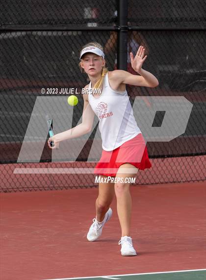 Thumbnail 2 in North Central vs Fishers (IHSAA Fishers Regional Team Singles) photogallery.