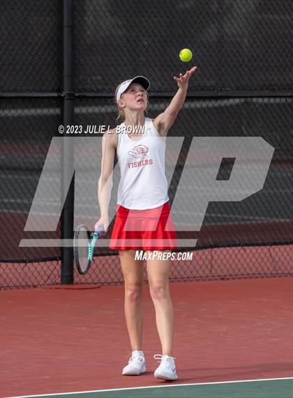 Thumbnail 1 in North Central vs Fishers (IHSAA Fishers Regional Team Singles) photogallery.