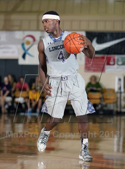 Thumbnail 1 in Neumann-Goretti vs. Lincoln (City of Palms Classic) photogallery.