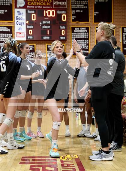Thumbnail 2 in Estrella Foothills vs. Salpointe Catholic (AIA 4A Semifinal) photogallery.