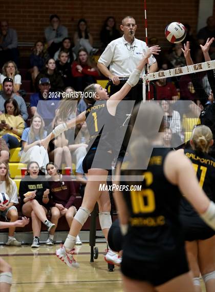 Thumbnail 3 in Estrella Foothills vs. Salpointe Catholic (AIA 4A Semifinal) photogallery.