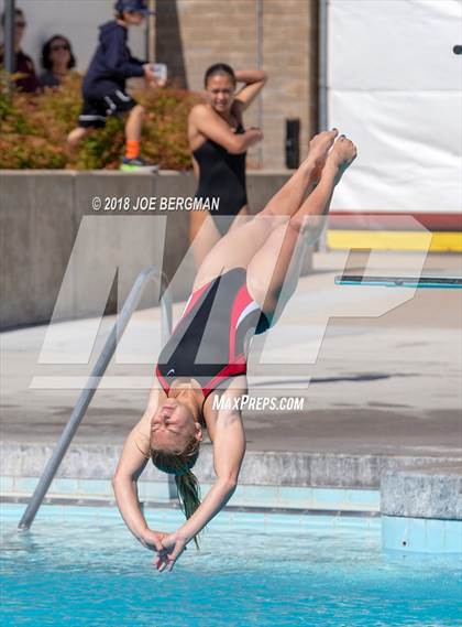 Thumbnail 2 in CIF Girls Diving Championships photogallery.