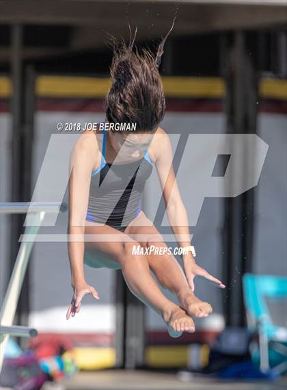 Thumbnail 2 in CIF Girls Diving Championships photogallery.