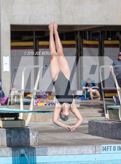 Thumbnail 2 in CIF Girls Diving Championships photogallery.