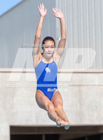 Thumbnail 2 in CIF Girls Diving Championships photogallery.