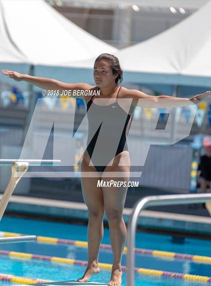 Thumbnail 2 in CIF Girls Diving Championships photogallery.