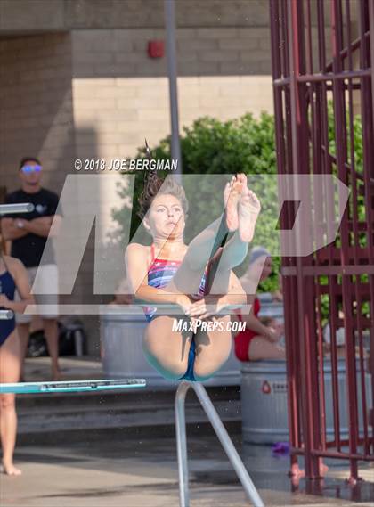 Thumbnail 2 in CIF Girls Diving Championships photogallery.