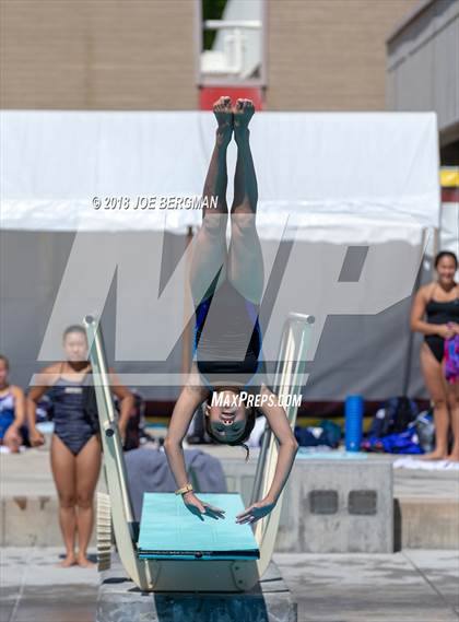 Thumbnail 3 in CIF Girls Diving Championships photogallery.