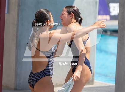 Thumbnail 2 in CIF Girls Diving Championships photogallery.