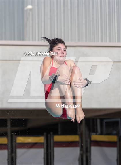 Thumbnail 2 in CIF Girls Diving Championships photogallery.