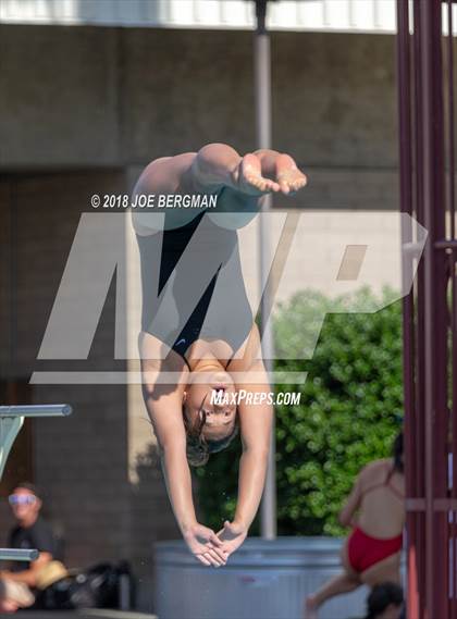 Thumbnail 2 in CIF Girls Diving Championships photogallery.