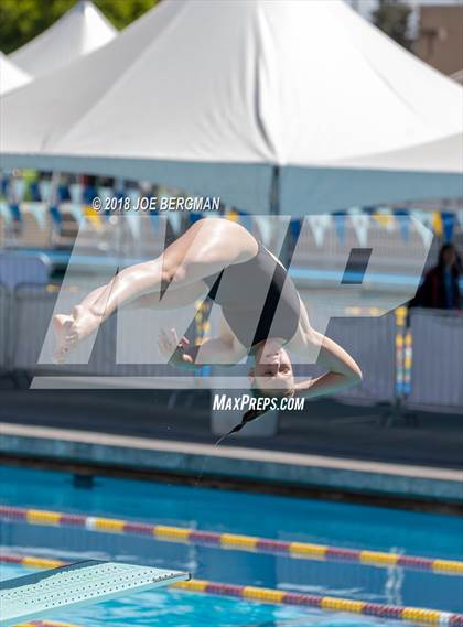 Thumbnail 2 in CIF Girls Diving Championships photogallery.