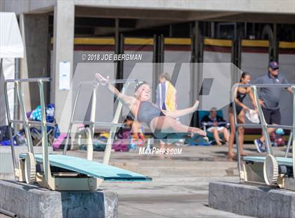 Thumbnail 2 in CIF Girls Diving Championships photogallery.