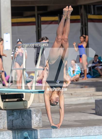 Thumbnail 2 in CIF Girls Diving Championships photogallery.