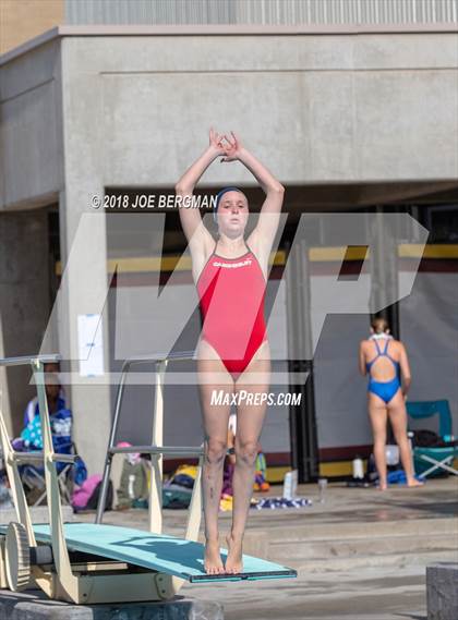 Thumbnail 2 in CIF Girls Diving Championships photogallery.