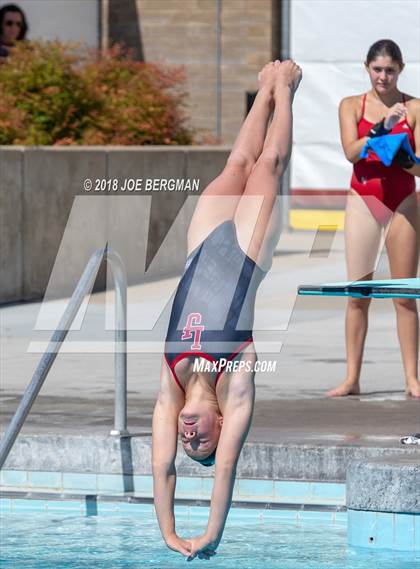 Thumbnail 2 in CIF Girls Diving Championships photogallery.