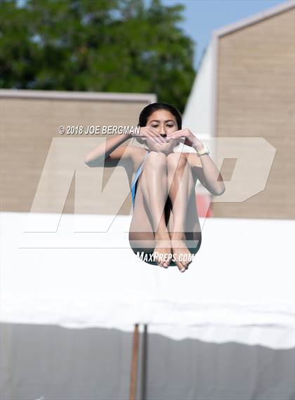 Thumbnail 3 in CIF Girls Diving Championships photogallery.