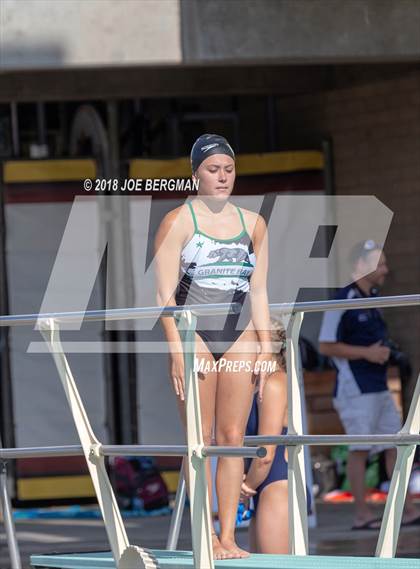 Thumbnail 2 in CIF Girls Diving Championships photogallery.