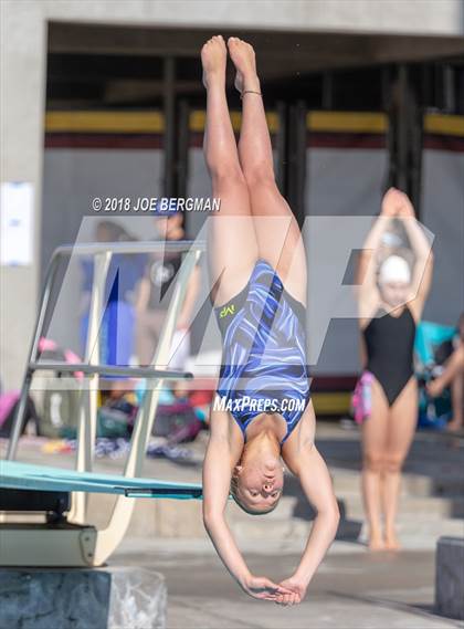 Thumbnail 2 in CIF Girls Diving Championships photogallery.