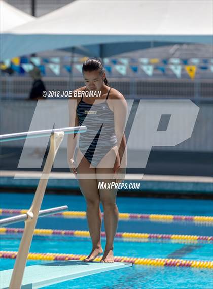 Thumbnail 2 in CIF Girls Diving Championships photogallery.