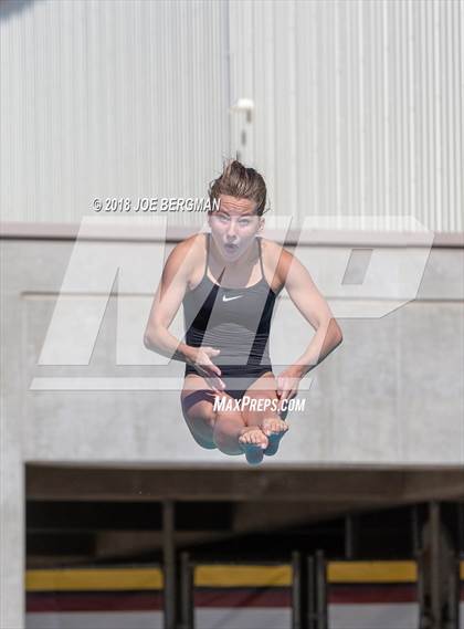 Thumbnail 2 in CIF Girls Diving Championships photogallery.