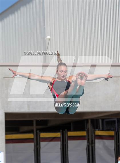 Thumbnail 2 in CIF Girls Diving Championships photogallery.