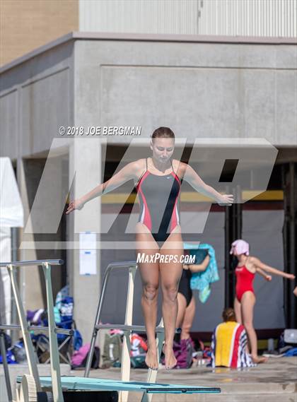 Thumbnail 3 in CIF Girls Diving Championships photogallery.