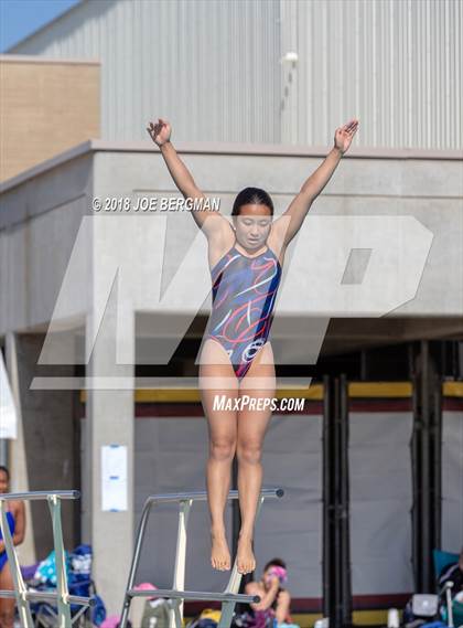 Thumbnail 2 in CIF Girls Diving Championships photogallery.