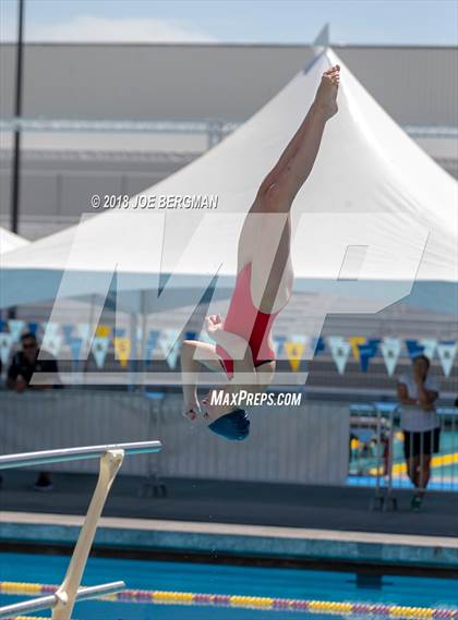 Thumbnail 2 in CIF Girls Diving Championships photogallery.