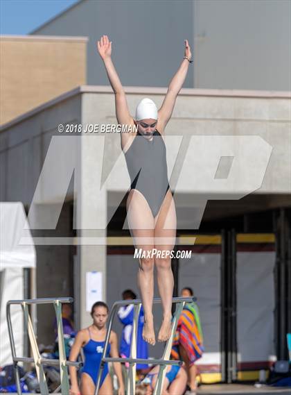 Thumbnail 2 in CIF Girls Diving Championships photogallery.