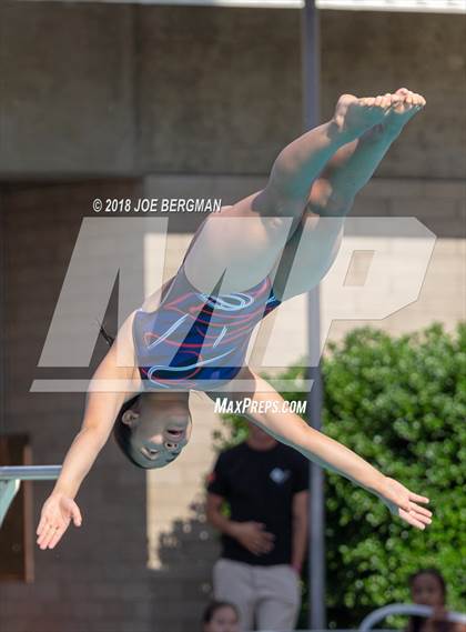 Thumbnail 2 in CIF Girls Diving Championships photogallery.