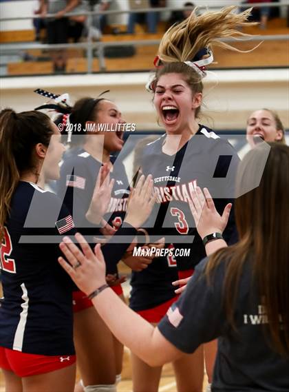 Thumbnail 1 in Glendale Prep Academy @ Scottsdale Christian Academy (AIA 2A Final) photogallery.