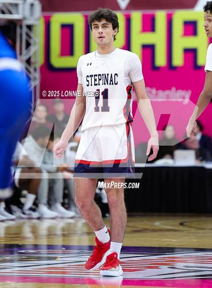 Thumbnail 3 in Archbishop Stepinac vs. Richmond Heights (Army National Guard Hoophall Classic) photogallery.