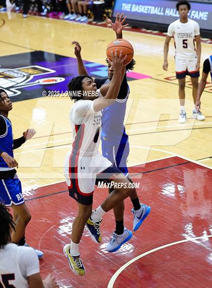 Thumbnail 3 in Archbishop Stepinac vs. Richmond Heights (Army National Guard Hoophall Classic) photogallery.
