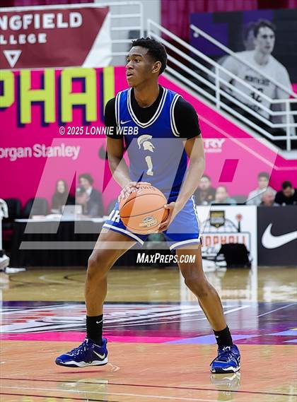 Thumbnail 3 in Archbishop Stepinac vs. Richmond Heights (Army National Guard Hoophall Classic) photogallery.