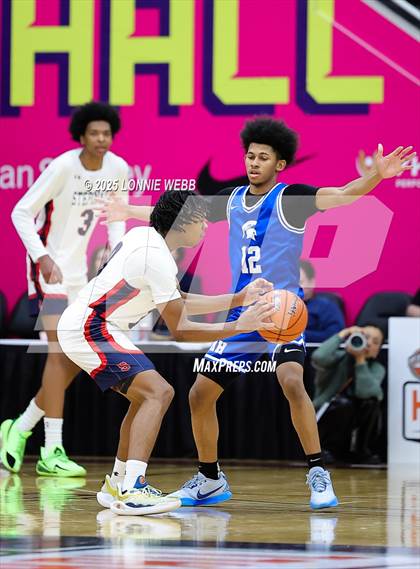 Thumbnail 2 in Archbishop Stepinac vs. Richmond Heights (Army National Guard Hoophall Classic) photogallery.