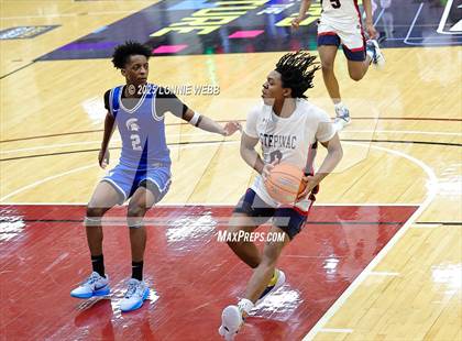 Thumbnail 1 in Archbishop Stepinac vs. Richmond Heights (Army National Guard Hoophall Classic) photogallery.
