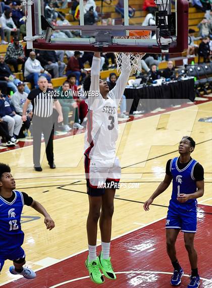 Thumbnail 3 in Archbishop Stepinac vs. Richmond Heights (Army National Guard Hoophall Classic) photogallery.