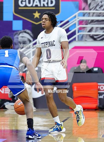 Thumbnail 1 in Archbishop Stepinac vs. Richmond Heights (Army National Guard Hoophall Classic) photogallery.